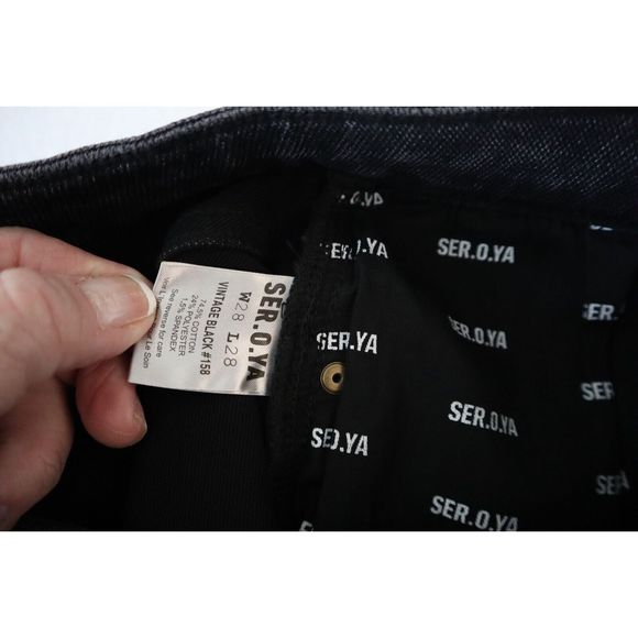SER.O.YA 1766-24 Men's Sz 28 Vintage Black Dakota Fitted Jogger Pants - Picture 7 of 11